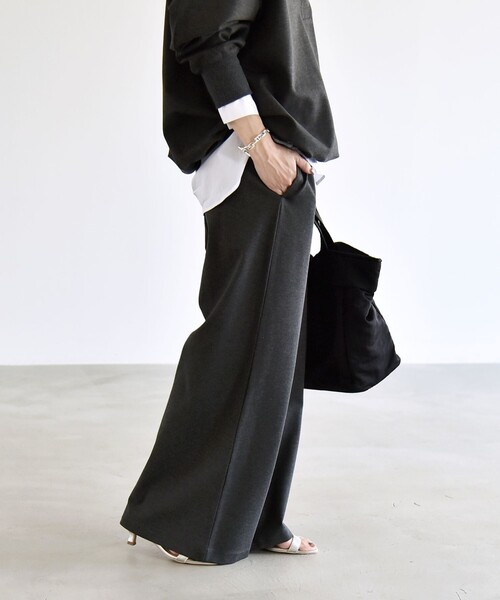 quaranciel ワイドパンツ スウェットパンツ ジャージ quaranciel