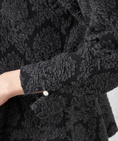 「A/C DESIGN BY ALPHA CUBIC」 7分袖カットソー M ブラック レディース_画像5