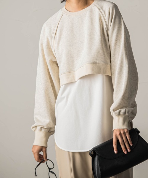 「MAYSON GREY」 スウェットカットソー M グリーン レディース_画像3