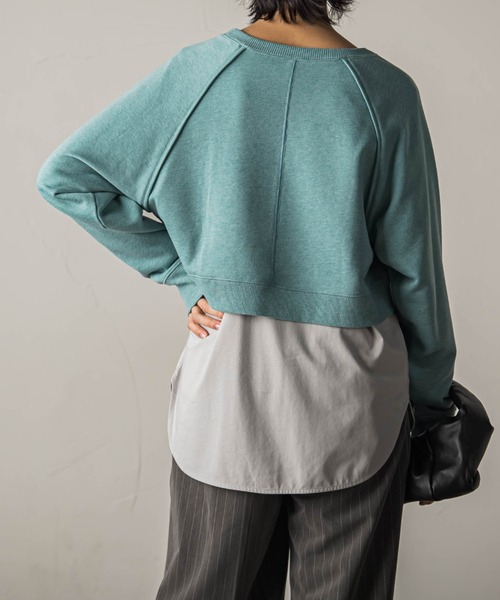 「MAYSON GREY」 スウェットカットソー M グリーン レディース_画像4