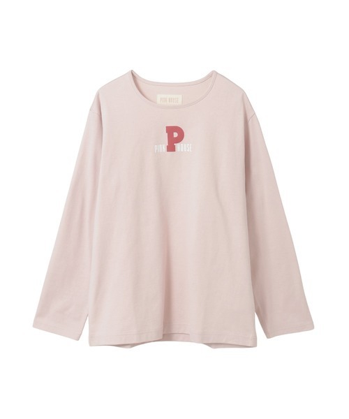 PINK HOUSE 半袖 Tシャツ ピンク PINK HOUSE（ピンクハウス） tシャツ 半袖 Pロゴ＆ロゴプリント