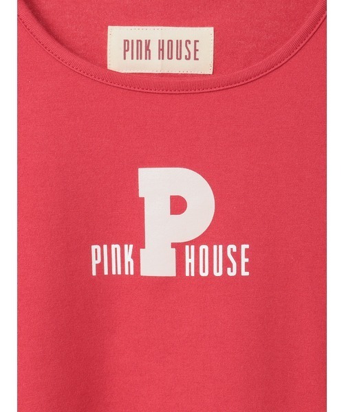 【美品】ピンクハウス★カジュアルロゴT♪ロゴプリント カットソー レディース Tシャツ 黒系 z18763 PINK HOUSE - 【美品】ピンクハウス☆カジュアルロゴT♪ロゴプリント