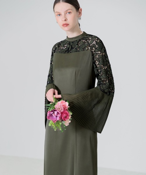 「Leja」 長袖ワンピース MEDIUM ブルー レディース_画像3