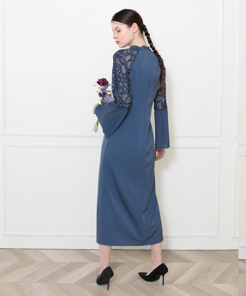 「Leja」 長袖ワンピース MEDIUM ブルー レディース_画像5