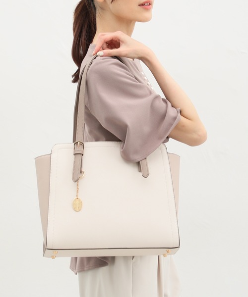 「Honeys」 トートバッグ FREE グレイッシュベージュ レディース_画像7