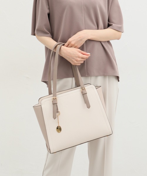 「Honeys」 トートバッグ FREE グレイッシュベージュ レディース_画像8