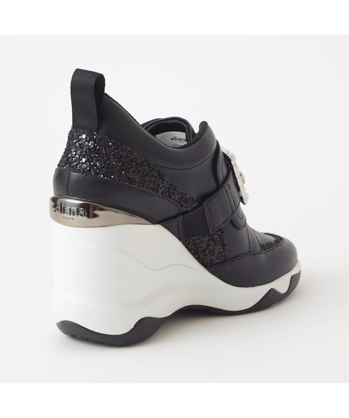 「+diana」 ローカットスニーカー 24.5cm ブラック レディース_画像7