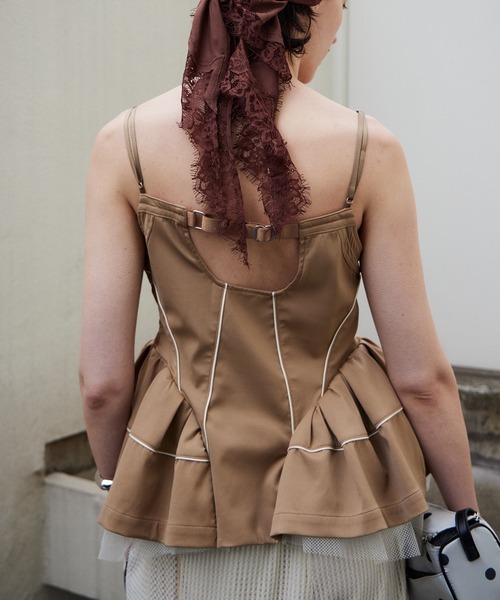 【美品】即完売MAISON SPECIAL メゾンスペシャル ペプラムトップ MAISON SPECIAL（メゾンスペシャル） ブラウス シャツ Piping Peplum