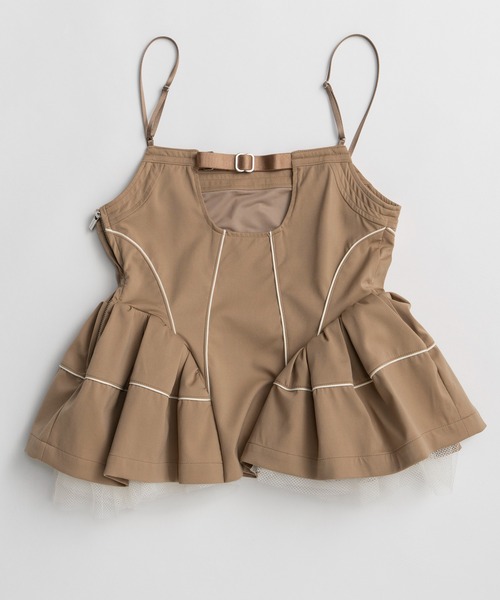 【美品】即完売MAISON SPECIAL メゾンスペシャル ペプラムトップ MAISON SPECIAL（メゾンスペシャル） ブラウス シャツ Piping Peplum