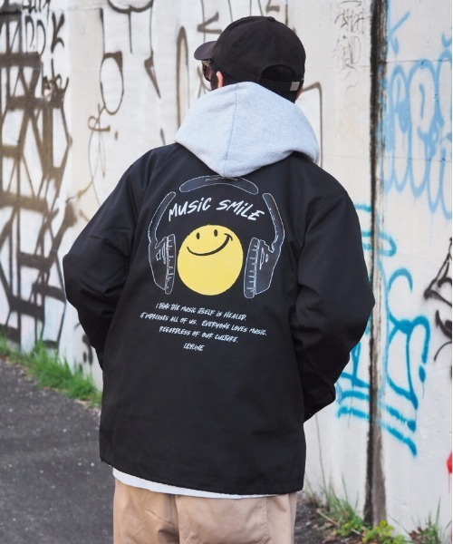 コート ジャケット 「Leyline」headphone coaches jkt メンズ