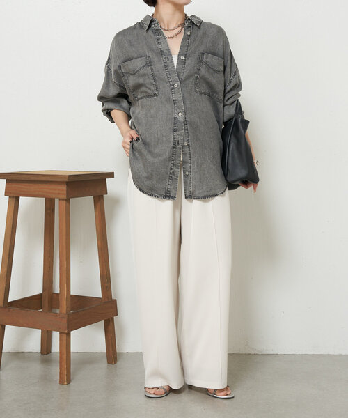 「Jena espace merveilleux」 長袖シャツ FREE ブルー レディースの画像