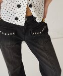 ジーンズ デニム デニムパンツ スタースタッズ...の詳細画像4