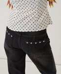 ジーンズ デニム デニムパンツ スタースタッズ...の詳細画像5