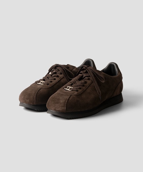 「Tomo & Co」 ローカットスニーカー 27 ブラウン メンズ_画像4