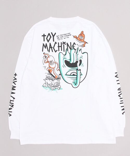 「TOY MACHINE」 長袖Tシャツ X-LARGE グリーン系その他 メンズ_画像4