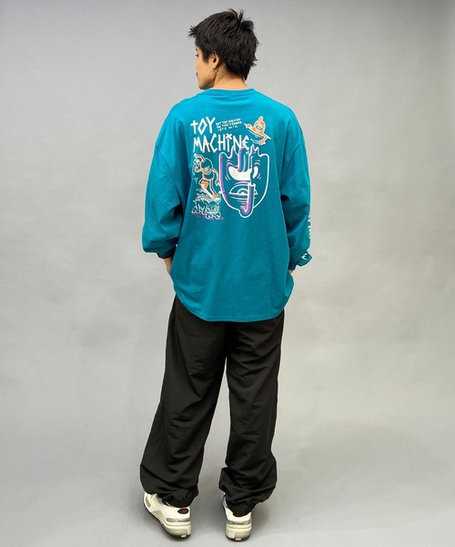 「TOY MACHINE」 長袖Tシャツ X-LARGE グリーン系その他 メンズ_画像7