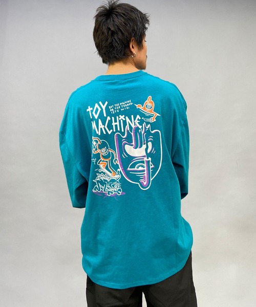 「TOY MACHINE」 長袖Tシャツ X-LARGE グリーン系その他 メンズ_画像8