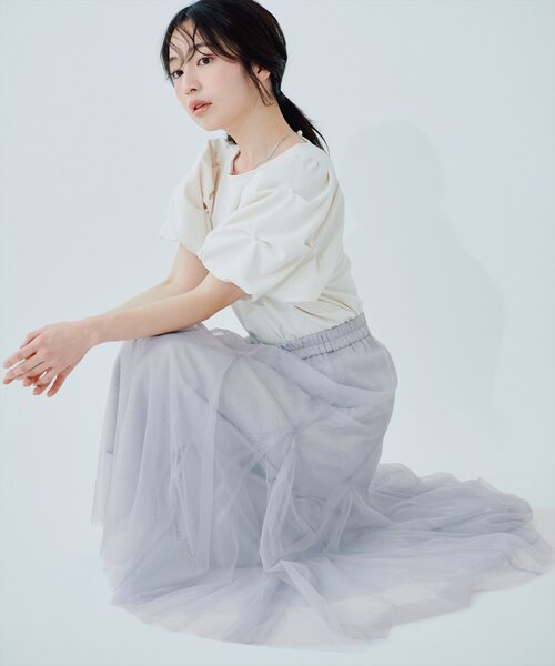 natural couture ロング スカート チュールスカート : ZOZOTOWN Yahoo