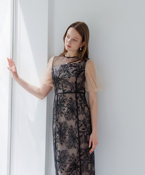 「Leja」 半袖ワンピース SMALL ベージュ レディース_画像3