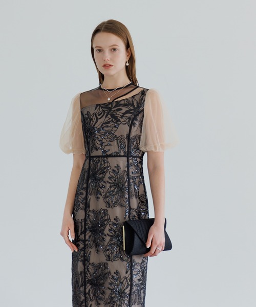 「Leja」 半袖ワンピース SMALL ベージュ レディース_画像8