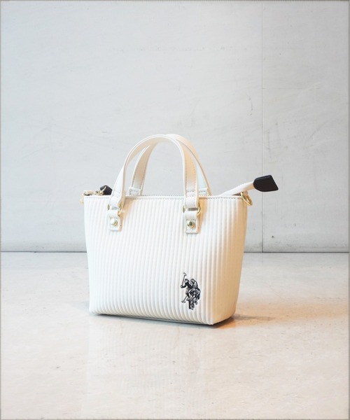 U.S. POLO ASSN.（ユーエスポロアッスン） 2WAYバッグ FREE ホワイト 