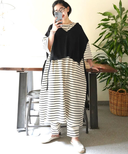 「JOURNAL STANDARD LUXE」 ニットベスト - ブラック レディース_画像5