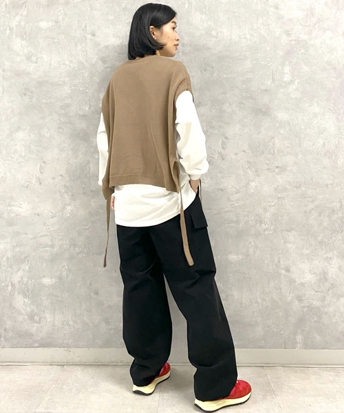「JOURNAL STANDARD LUXE」 ニットベスト - ブラック レディース_画像6