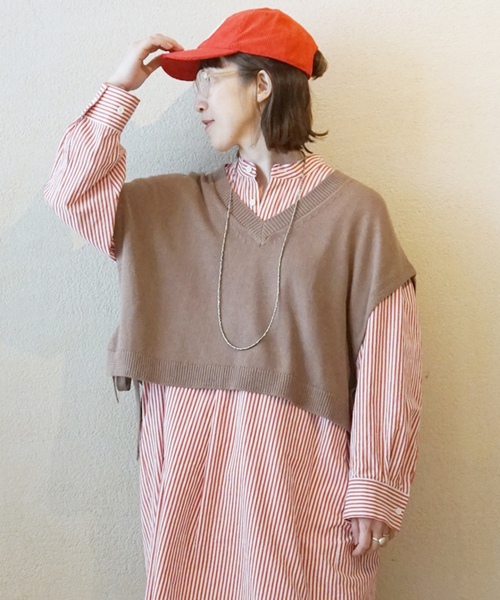「JOURNAL STANDARD LUXE」 ニットベスト - ブラック レディース_画像7