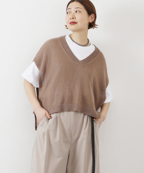 「JOURNAL STANDARD LUXE」 ニットベスト - ブラック レディース_画像8