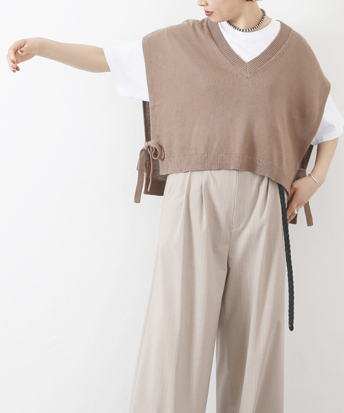 「JOURNAL STANDARD LUXE」 ニットベスト - ブラック レディース_画像9