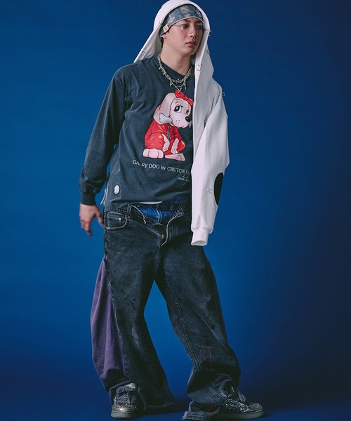 GALFY（ガルフィー） 長袖Tシャツ X-LARGE ピンク メンズ : ZOZOTOWN
