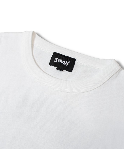 「Schott」 半袖Tシャツ L ホワイト メンズ_画像7