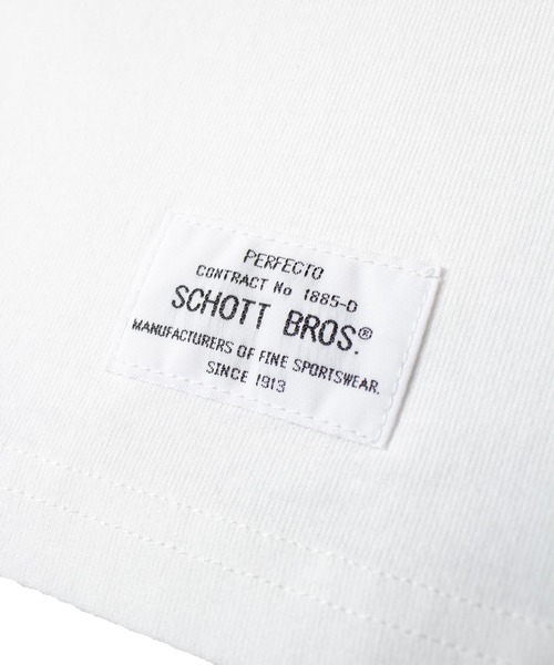 「Schott」 半袖Tシャツ L ホワイト メンズ_画像8