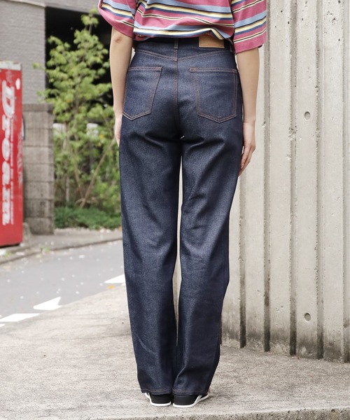 「NEEDBY heritage」 デニムパンツ 24 インディゴブルー レディース_画像4