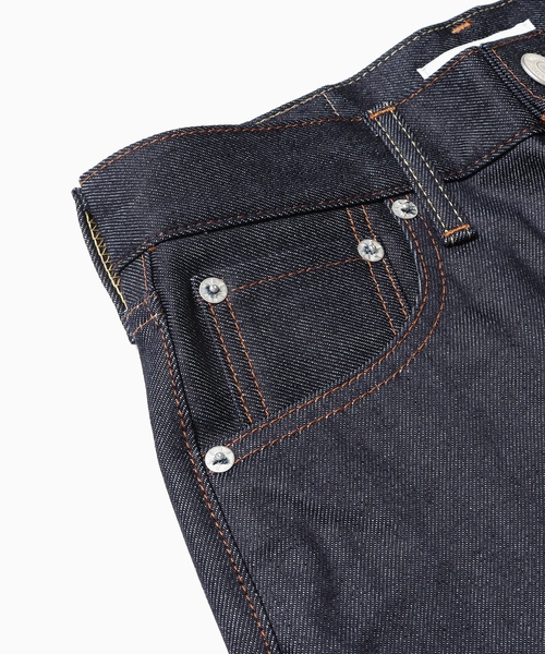 「NEEDBY heritage」 デニムパンツ 24 インディゴブルー レディース_画像5
