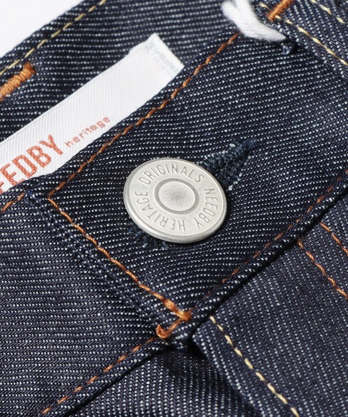 「NEEDBY heritage」 デニムパンツ 24 インディゴブルー レディース_画像7