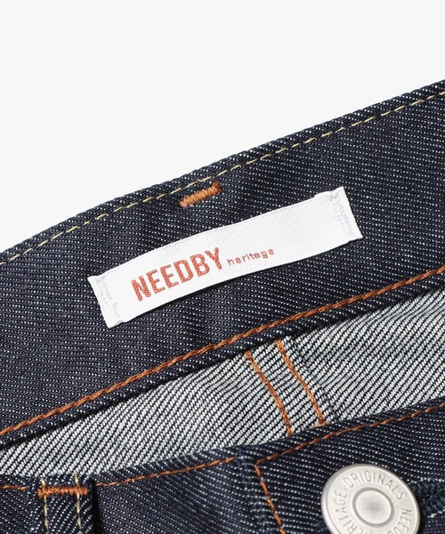 「NEEDBY heritage」 デニムパンツ 24 インディゴブルー レディース_画像8