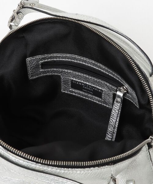 「GIANNI CHIARINI」 2WAYバッグ - シルバー レディース_画像4