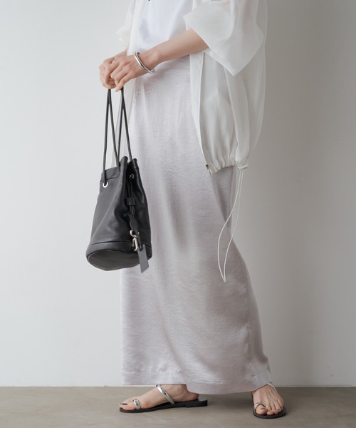 「LOUNGEDRESS」 タイトスカート FREE シルバー レディース_画像2