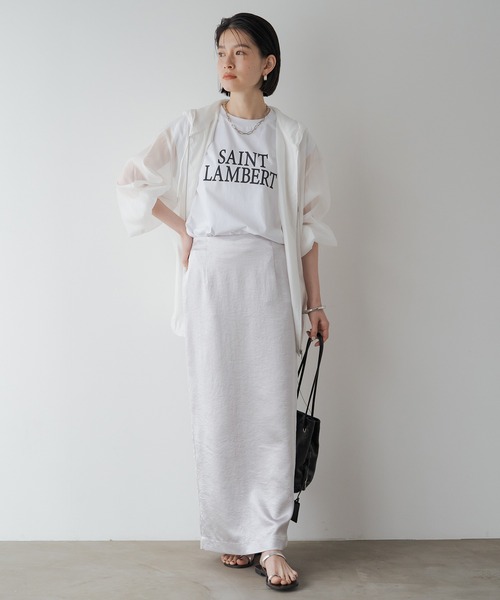 「LOUNGEDRESS」 タイトスカート FREE シルバー レディース_画像5