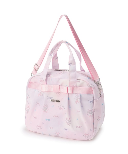 新品タグ付き♡mezzo piano♡バレエ バッグ mezzo piano ボストンバッグ 「バレエ」バレエ柄 ボストンバッグ容量約