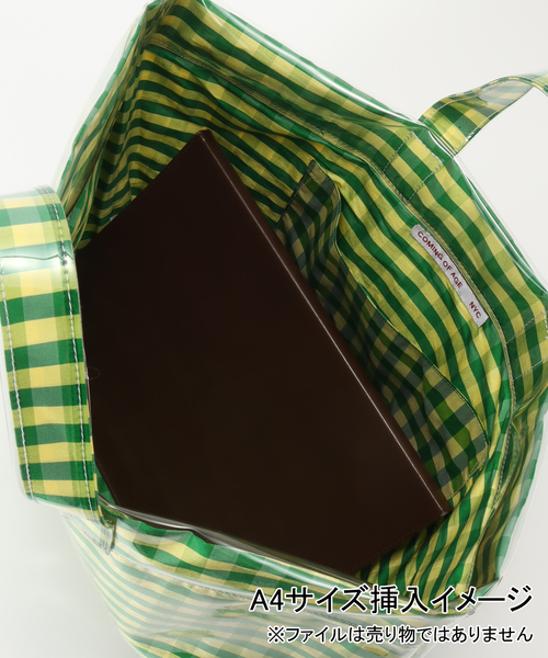 トートバッグ COMING OF AGE PVC TOTE #1016：トートバッグ レディースの画像