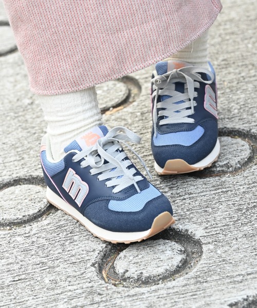 「moz」 ローカットスニーカー 24.0cm グリーン レディース_画像6