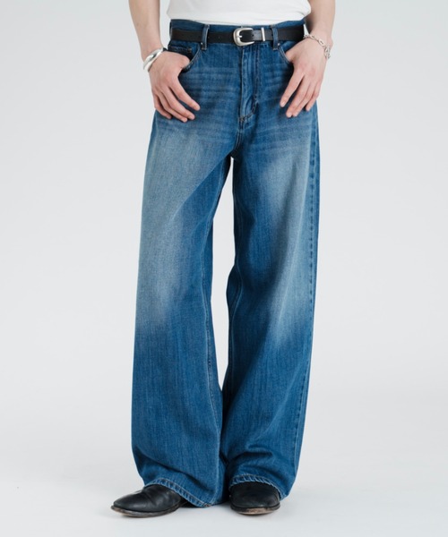 専用　Soor Ploom レトロ　ヴィンテージ　デニム　ジーンズ SINSS ジーンズ Vintage wash overdyed straight denim / ヴィンテージ