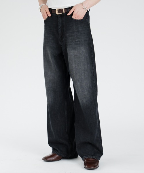 SINSS ジーンズ Vintage wash overdyed straight denim / ヴィンテージ