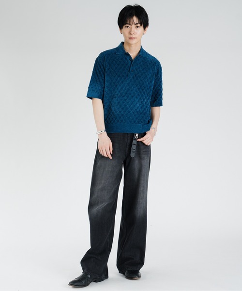 SINSS ジーンズ Vintage wash overdyed straight denim / ヴィンテージ 