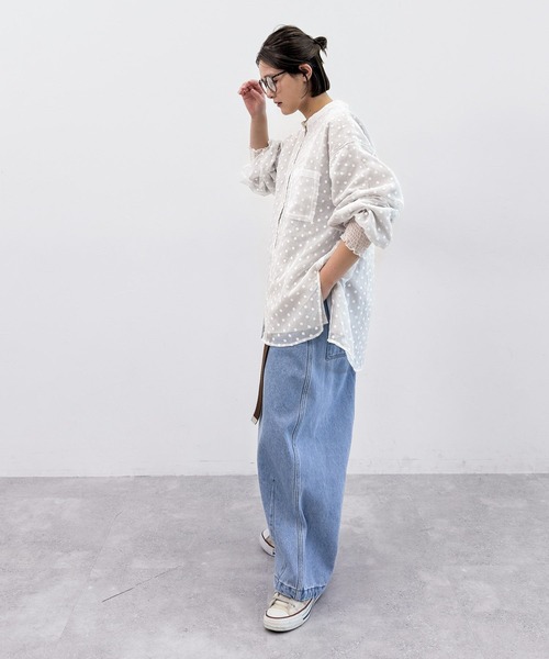 「niko and...」 デニムパンツ MEDIUM ライトグレー レディース_画像5