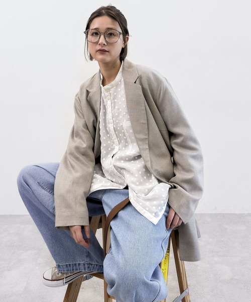 「niko and...」 デニムパンツ MEDIUM ライトグレー レディース_画像8