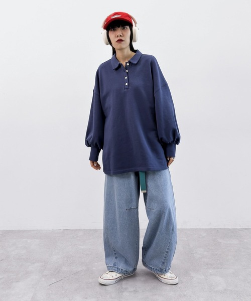 「niko and...」 デニムパンツ MEDIUM ライトグレー レディース_画像9
