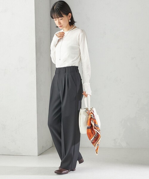 「MILLER」 長袖カットソー ONE SIZE ブラウン レディース_画像4